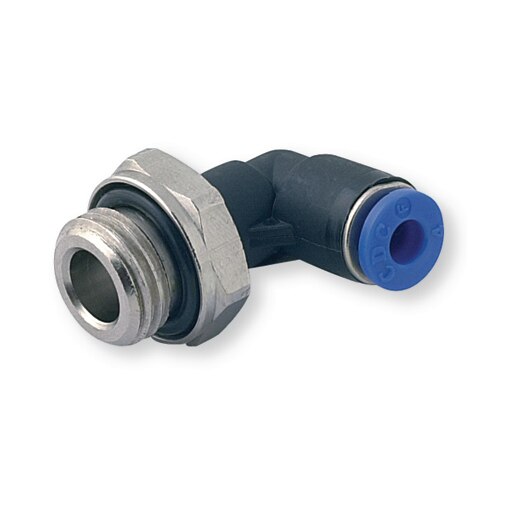 Raccord rápido 1/4'' curvo 90° rosca BSP Ø6